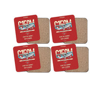 Thumbnail for Cessna 150M design on red 4 pieces set coaster