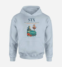 Thumbnail for Henry E. Rohlsen Airport (STX) design on light blue hoodie single-side print