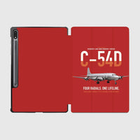 Thumbnail for C-54D Skymaster design on red samsung tablet tablet case