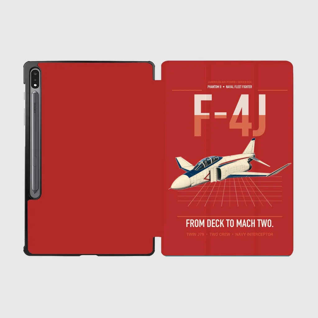 F-4J Phantom II design on red samsung tablet tablet case