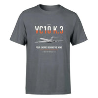 Thumbnail for Vickers VC10 K.3 design on gray double-side t-shirt, single-side print