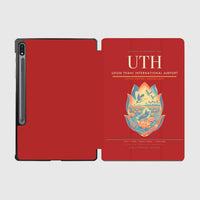 Thumbnail for Udon Thani International Airport (UTH) design on red samsung tablet tablet case