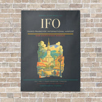 Thumbnail for Ivano-Frankivsk International Airport IFO vertical canvas print - no frame - gray background