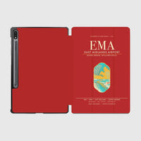 Thumbnail for East Midlands Airport (EMA) design on red samsung tablet tablet case