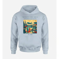 Thumbnail for VINTAGE G4371 - The Rooftop Garden Arrival - Premium Hoodie design on lightblue premium