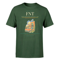 Thumbnail for Bishop International Airport (FNT) T-Shirt single-side front print in Dark Green | bishop-international-airport-fnt-double-side-t-shirt