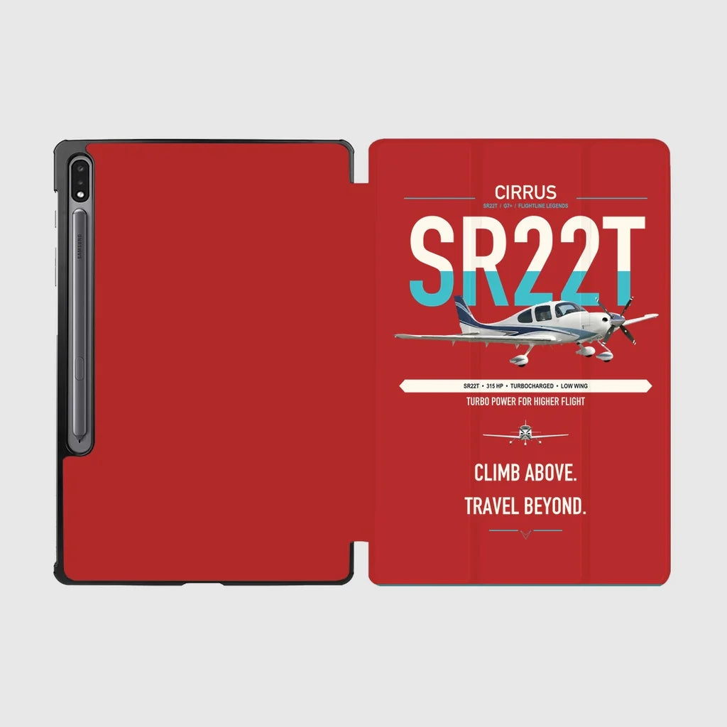 Cirrus SR22T design on red samsung tablet tablet case
