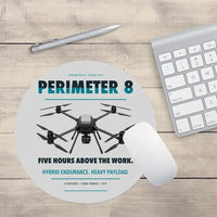 Thumbnail for Skyfront Perimeter 8 design on light gray round mouse pad