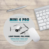 Thumbnail for DJI Mini 4 Pro design on light gray round mouse pad
