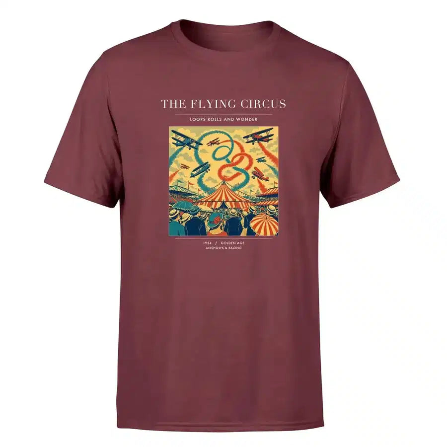 VINTAGE G4026 - The Flying Circus - Premium T-Shirt design on darkred premium t shirt