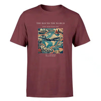 Thumbnail for VINTAGE G4100 - The Round The World - Premium T-Shirt design on darkred premium t shirt