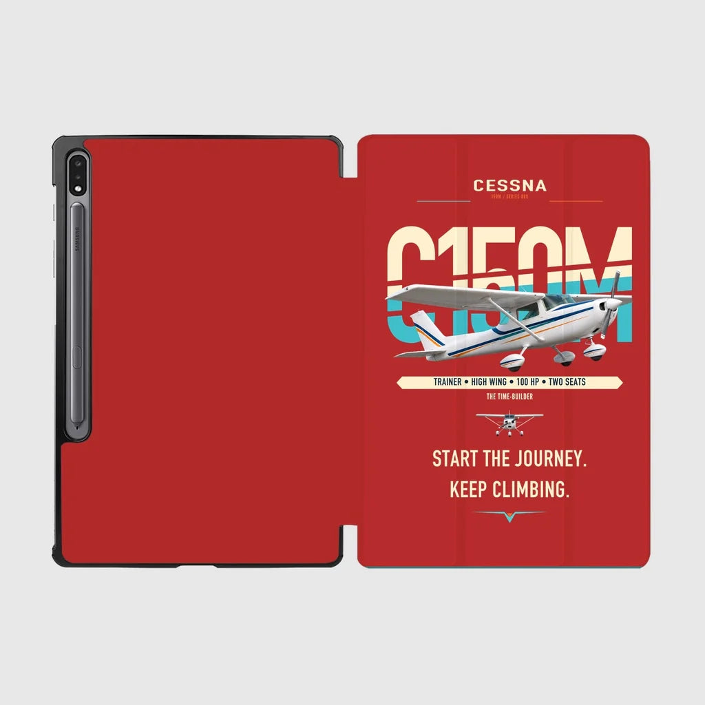 Cessna 150M design on red samsung tablet tablet case