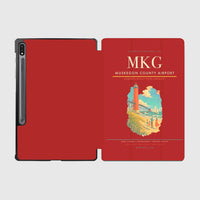 Thumbnail for Muskegon County Airport (MKG) design on red samsung tablet tablet case