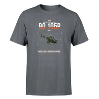 Thumbnail for MBB BO 105P PAH-1 design on gray t-shirt, single-side print