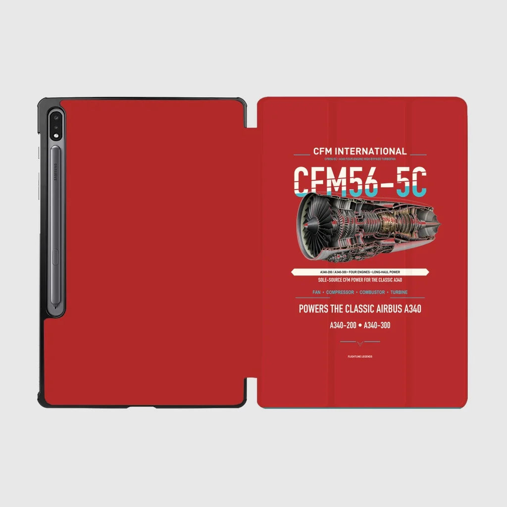 CFM56-5C design on red samsung tablet tablet case