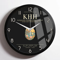 Thumbnail for Kaohsiung International Airport KHH Wall-Clock Framed - Black