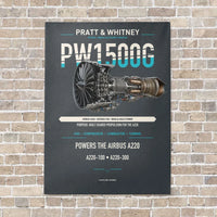 Thumbnail for PW1500G vertical canvas print - no frame - gray background