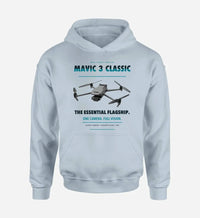 Thumbnail for DJI Mavic 3 Classic design on light blue hoodie single side
