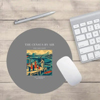 Thumbnail for VINTAGE G4416 - The Census By Air - Designed Mouse Pads design on gray round