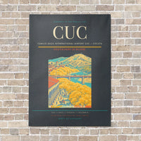 Thumbnail for Camilo Daza International Airport CUC — Cúcuta vertical canvas print - no frame - gray background