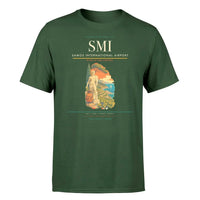 Thumbnail for Samos International Airport (SMI) T-Shirt single-side front print in Dark Green | samos-international-airport-smi-double-side-t-shirt