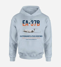 Thumbnail for EA-37B Compass Call design on light blue double-side hoodie, single-side print