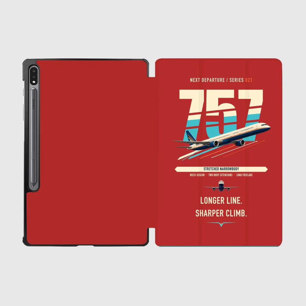 Boeing 757-300 design on red samsung tablet tablet case