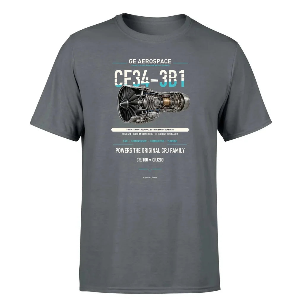CF34-3B1 design on gray single side