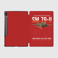 Thumbnail for Savoia-Marchetti SM.79-II Sparviero design on red samsung tablet tablet case