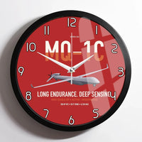 Thumbnail for MQ-1C Gray Eagle ER design on red framed wall clock