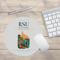 Thumbnail for Yeosu Airport (RSU) design on light gray round mouse pad