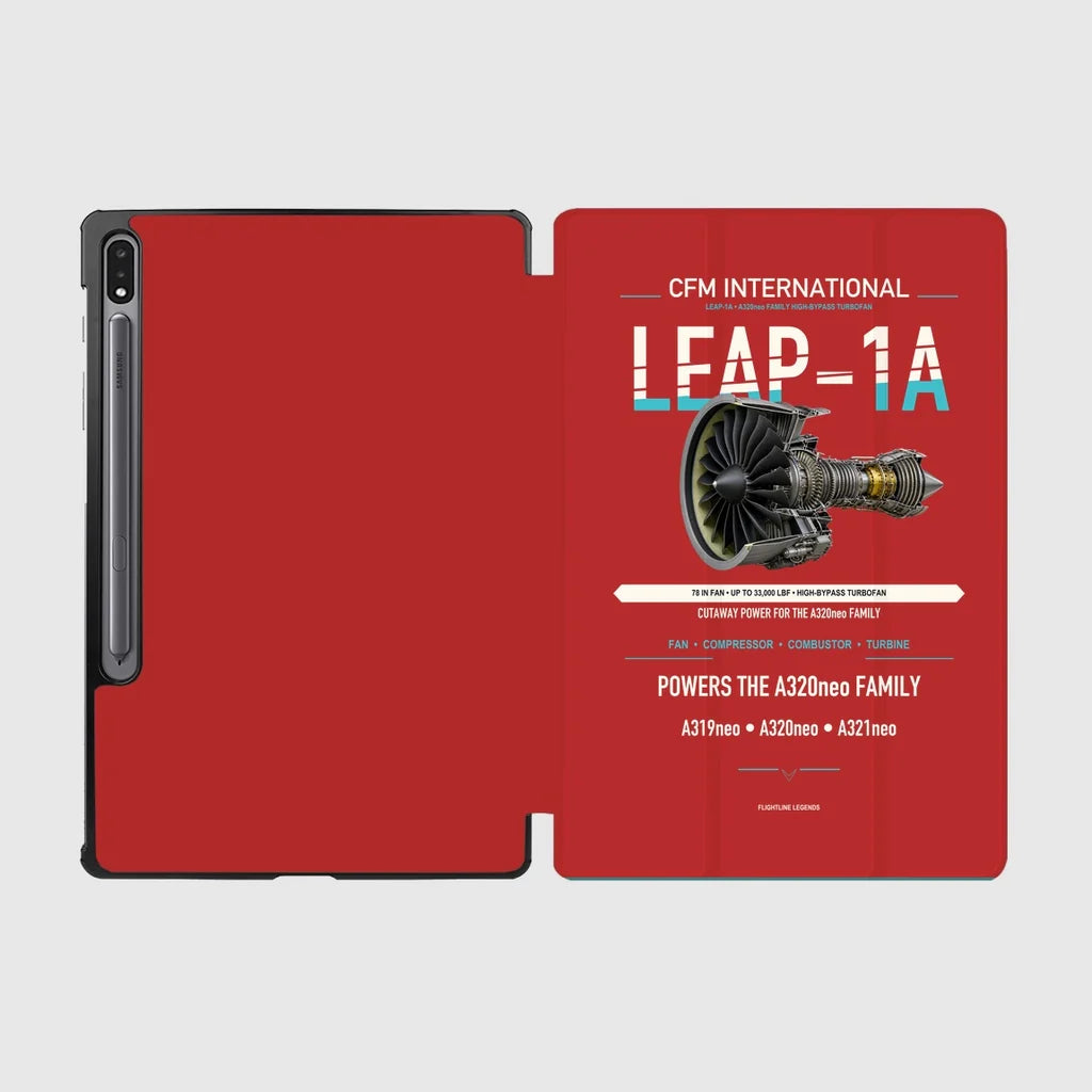 CFM LEAP-1A design on red samsung tablet tablet case