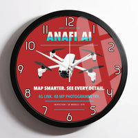 Thumbnail for Parrot ANAFI Ai design on red framed wall clock
