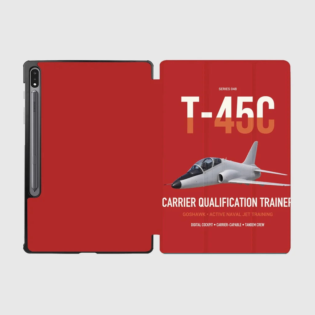 T-45C Goshawk design on red samsung tablet tablet case