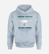 Thumbnail for DJI Phantom 4 Pro V2.0 design on light blue hoodie single side