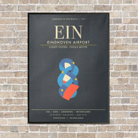 Thumbnail for Eindhoven Airport EIN - Canvas Framed - Gray