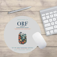 Thumbnail for Norfolk International Airport (ORF) design on light gray round mouse pad