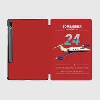 Thumbnail for Bombardier Learjet 24 design on red samsung tablet tablet case