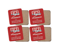 Thumbnail for Cessna Citation Excel design on red 4 pieces set coaster