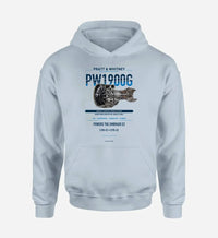 Thumbnail for PW1900G design on light blue hoodie single side