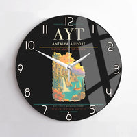 Thumbnail for Antalya Airport AYT Wall-Clock No-Frame - Black