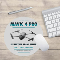 Thumbnail for DJI Mavic 4 Pro design on light gray round mouse pad
