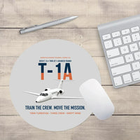 Thumbnail for T-1A Jayhawk Advanced Jet Trainer design on light gray round mouse pad