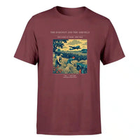 Thumbnail for VINTAGE G4510 - The Harvest And The Airfield - Premium T-Shirt design on darkred premium t shirt