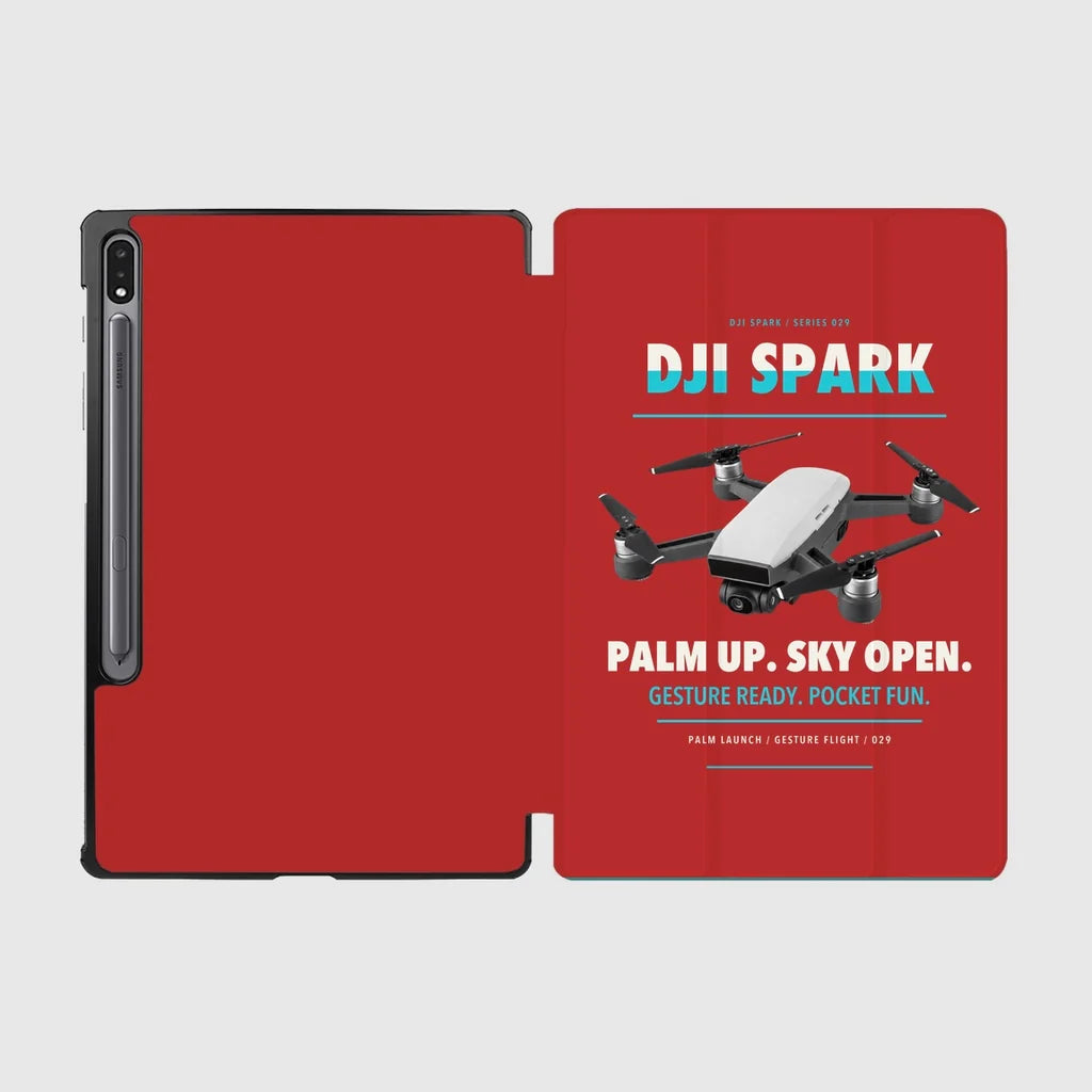 DJI Spark design on red samsung tablet tablet case