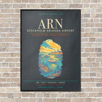 Thumbnail for Stockholm Arlanda Airport ARN - Canvas Framed - Gray