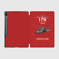 Thumbnail for HAL LCH Prachand design on red samsung tablet tablet case