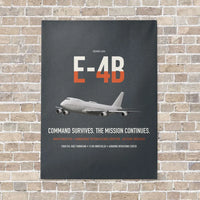 Thumbnail for E-4B Nightwatch vertical canvas print - no frame - gray background