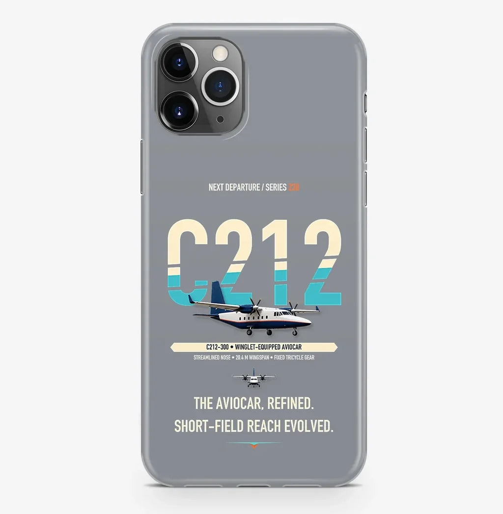 CASA C-212-300 Aviocar Case ProMax design on gray iphone case promax