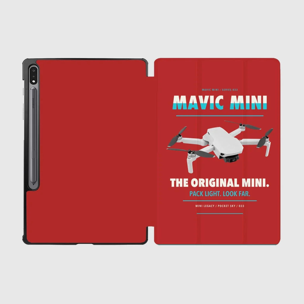 DJI Mavic Mini design on red samsung tablet tablet case